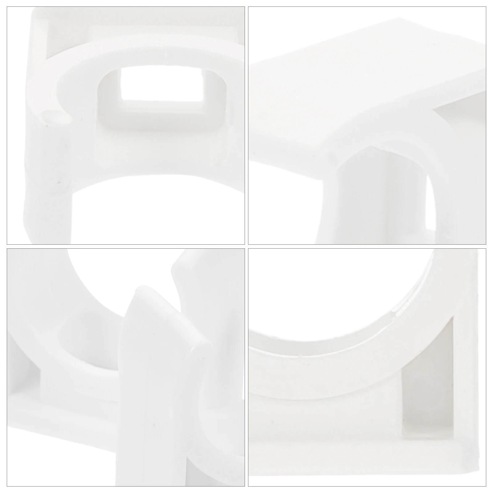 

50pcs U Shape Clamp 16Mm Pvc Band Easy Install Fit Thin Wall Hose Fuel Pipe Support Riding Horse Clasp White