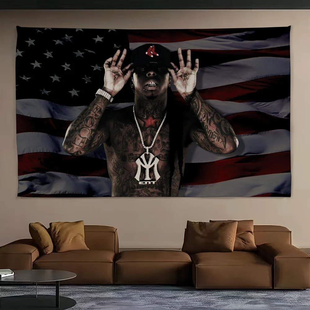 Rapper Lil Wayne flag For Art Science Fiction Room Home Decor Wall Hanging Home Decor Banner