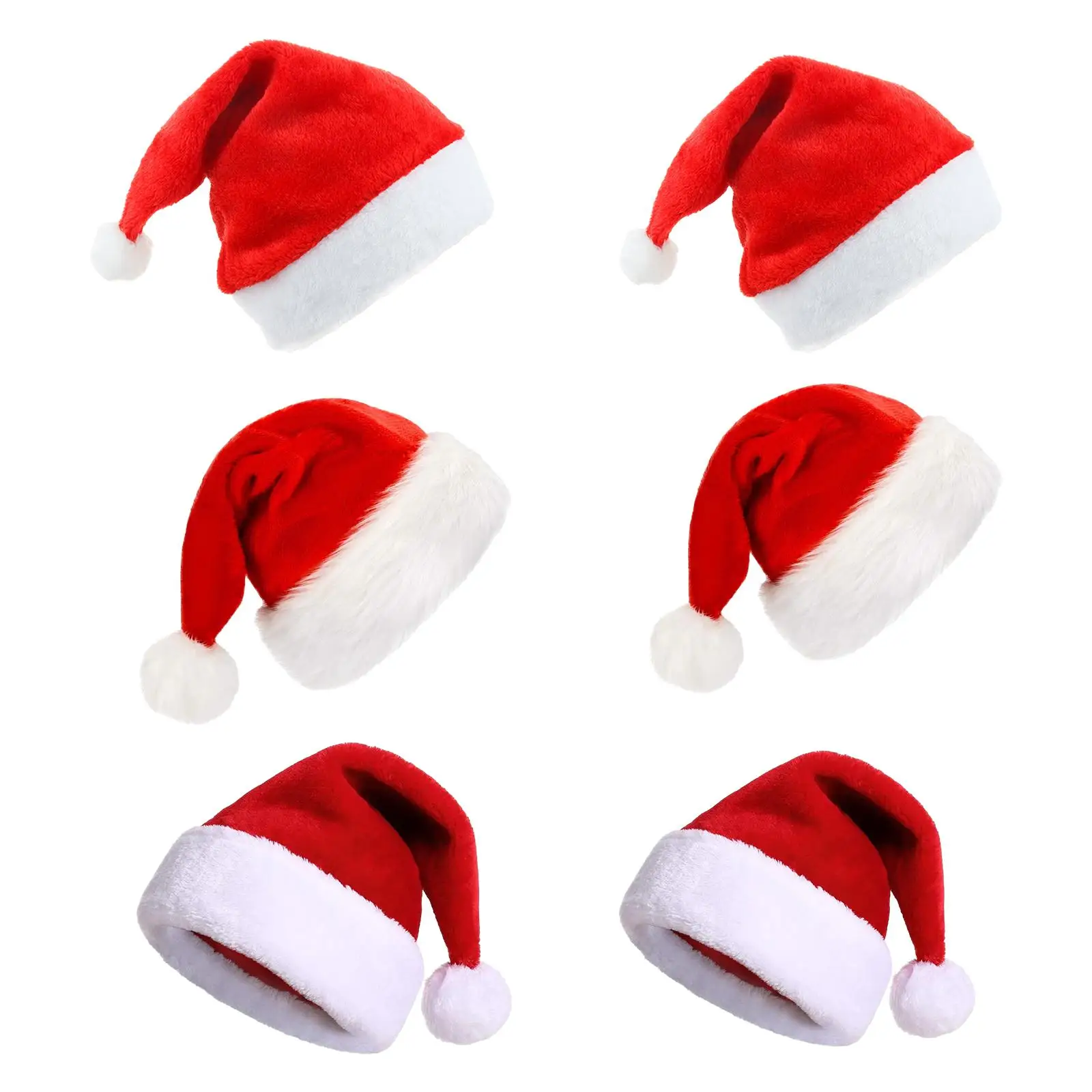 Christmas Hat Novelty Headwear Decorative Winter Santa Claus Hat for Stage Performance Holiday Celebrations Masquerade Nightclub