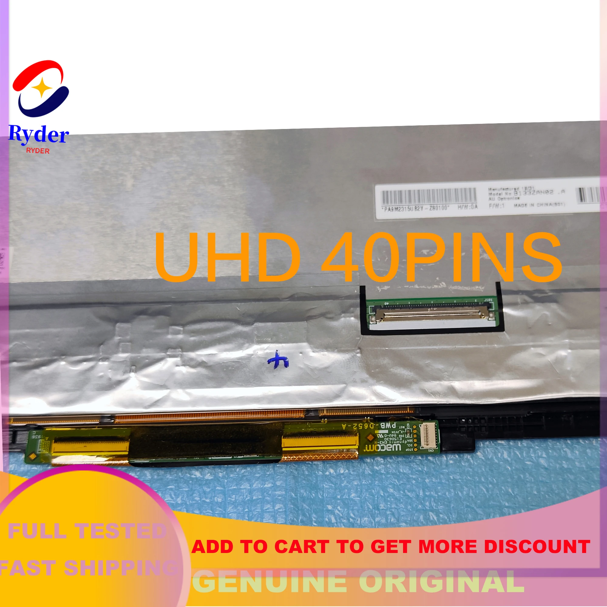Imagem -03 - para hp Elite Dragonfly g2 Lcd Tela de Toque Substituição Assembléia Fhd Uhd 4k L74089-001 M44361001 M42271-001 13.3-polegadas