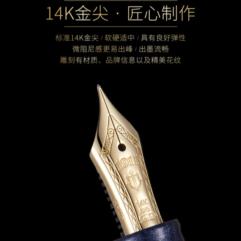 Sailor Shule Mini Short Fountain Pen 14K Gold Tip Flat Top Crown New Mini Pocket Pen for Calligraphy Practice Office Supplies