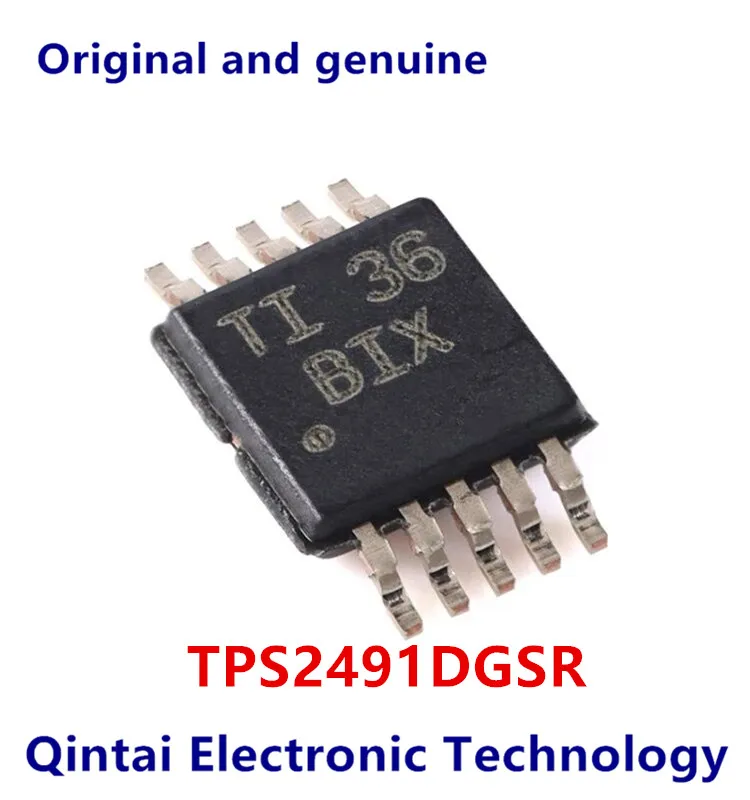 BIX MSOP-10 Controlador Chip, TPS2491DGSR, Hot Plug, Estoque Original, Novo