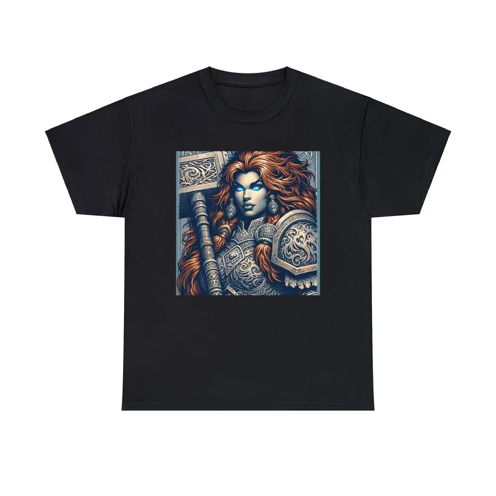 Medieval Queen Battle Fantasy Art Tee Anime Graphic T-shirts For Men Clothing Women Short Sleeve Tees High Quality 100%Cotton