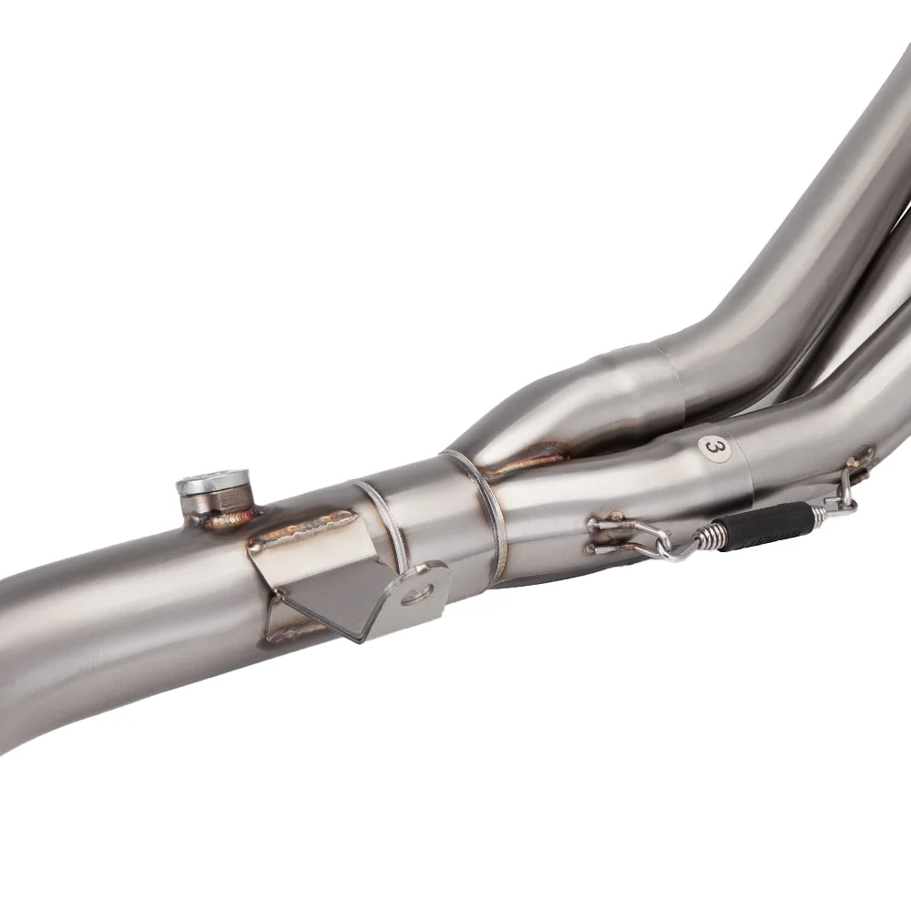 Für Yamaha MT-09 SP FZ09 FZ09S XSR 900 2021-2025 Auspuffkrümmer Mittelrohr Auspuffsysteme Auspuffrohre – Detail 2