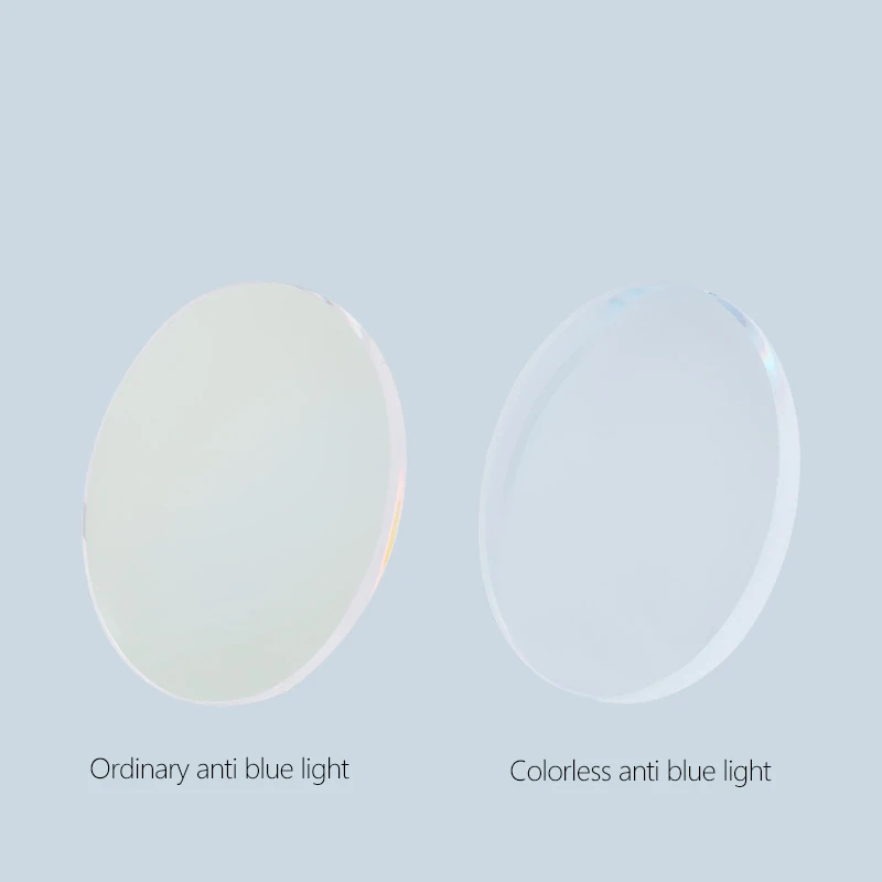 Colorless Anti Blue Light Lenses 1.61 1.67 Index Prescription CR-39 Resin Aspheric Glasses Myopia Optics Lens 0 To -10.00