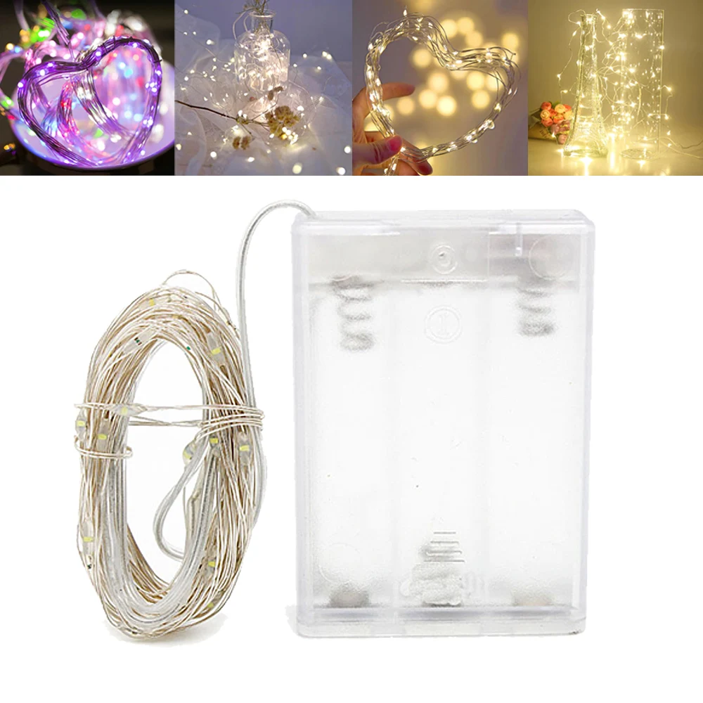 1M 2M 3M 5M 10M Wine Bottle Lights Led Shaped Christmas Fairy Decor Cork USB/Battery Operated For Xmas Party Copper Wire Light