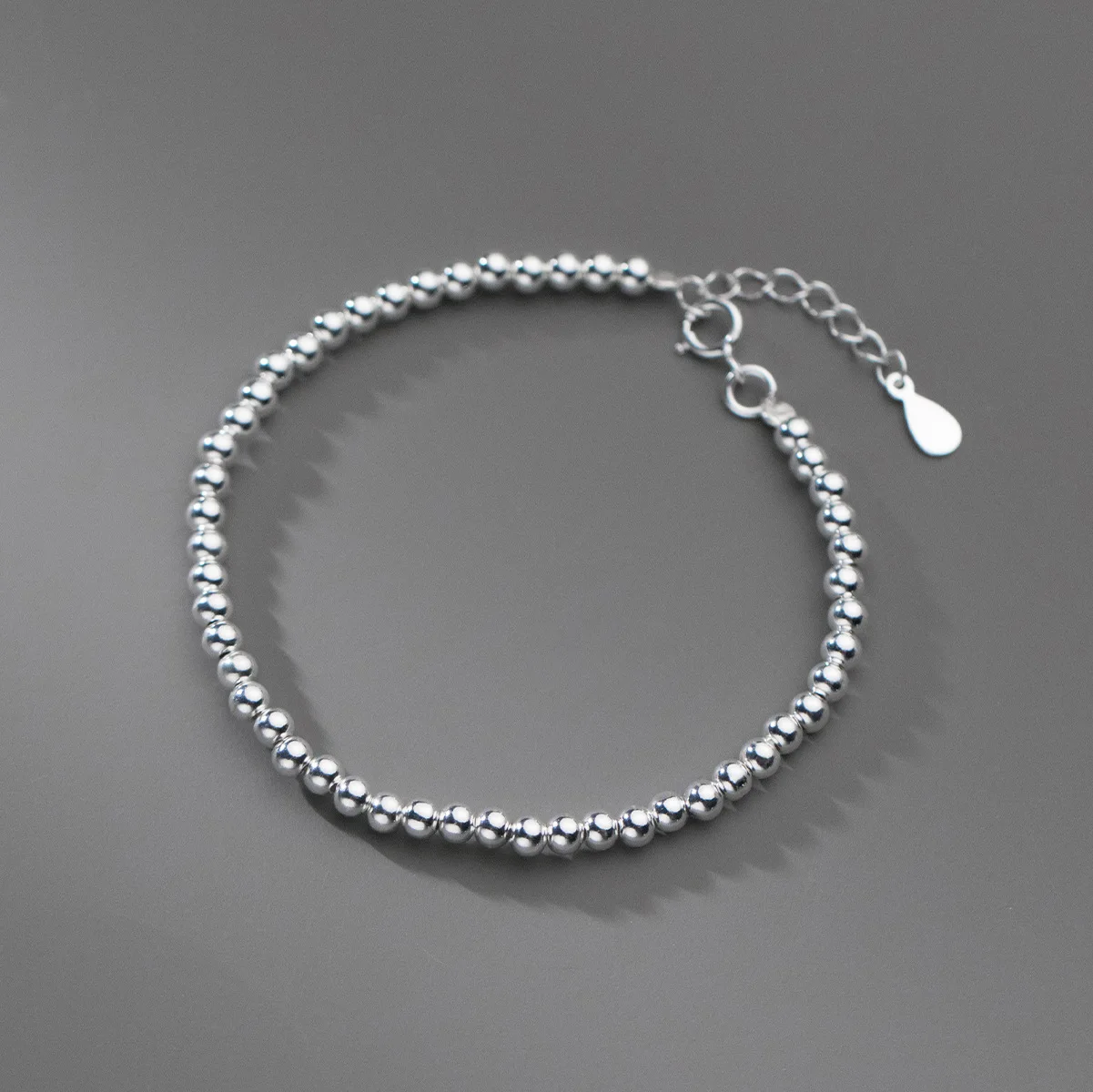 18cm Female Silver 925 Bracelet Beans Bracelet For Women Gift For Girls Bracelet 925 Silver Bean Bracelet Beautiful Daily