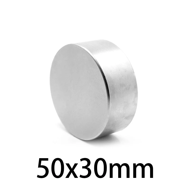 

50x30mm Big Powerful Magnets 50*30 Thick Strong Disc Magnets For Fridge, DIY, Building, Scientific, Craft, Education 50x30