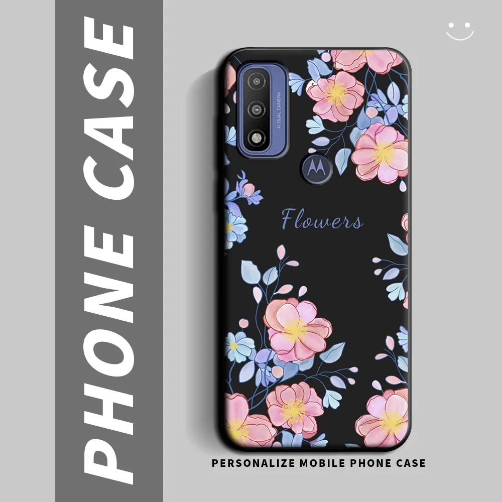 For Moto G Pure Case Soft Silicone Flower Butterfly Couple Boys Girls Phone Case For Motorola Moto G Pure 6.5 inch Back Cover
