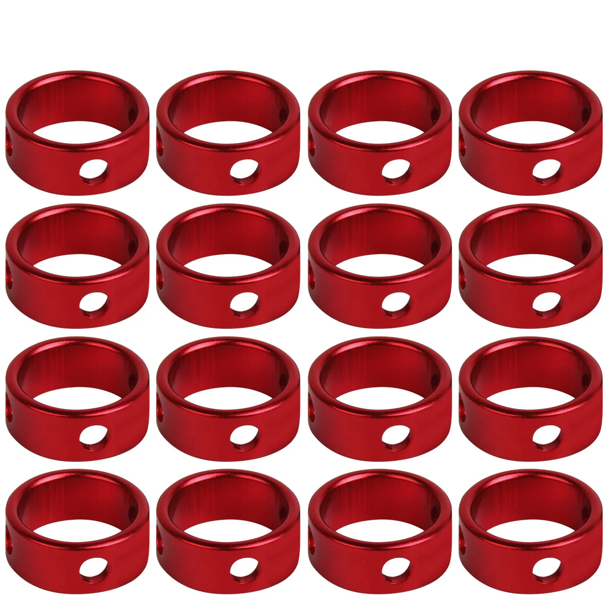 

16 Pcs Outdoor Accessories Rope Buckle Tent Round Camping 3 Hole Cord Runner Hiking Stuff for
