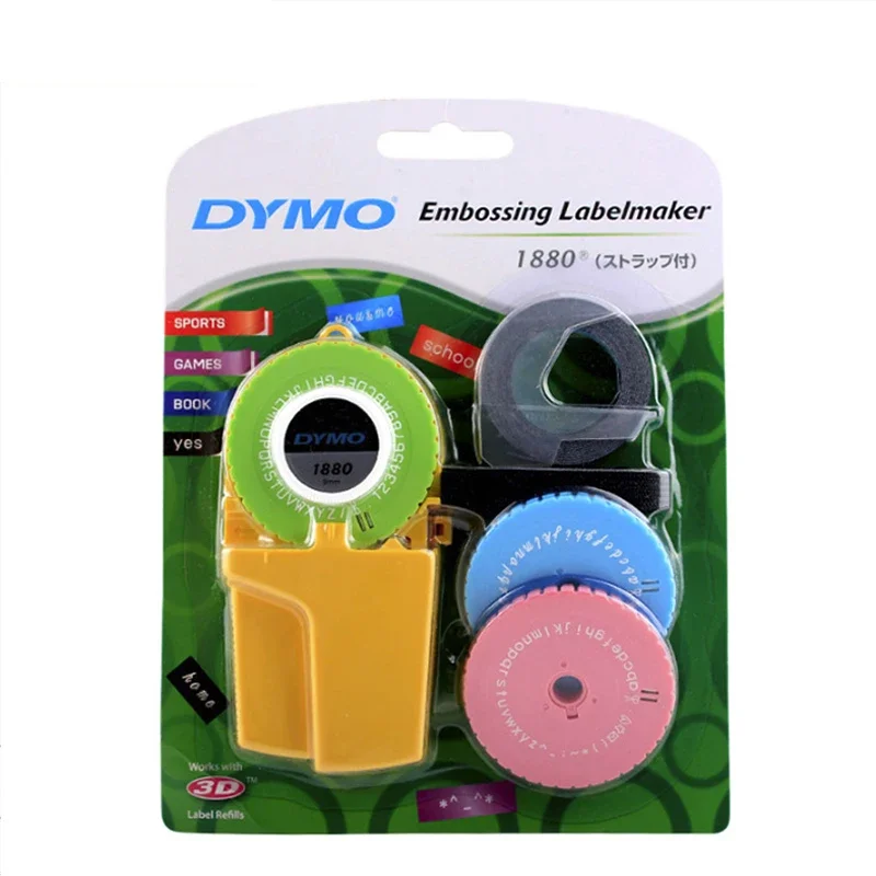 3D DIY Manual label maker 9mm for DYMO 1880 embossing plastic PVC label Manual label printer typewritter
