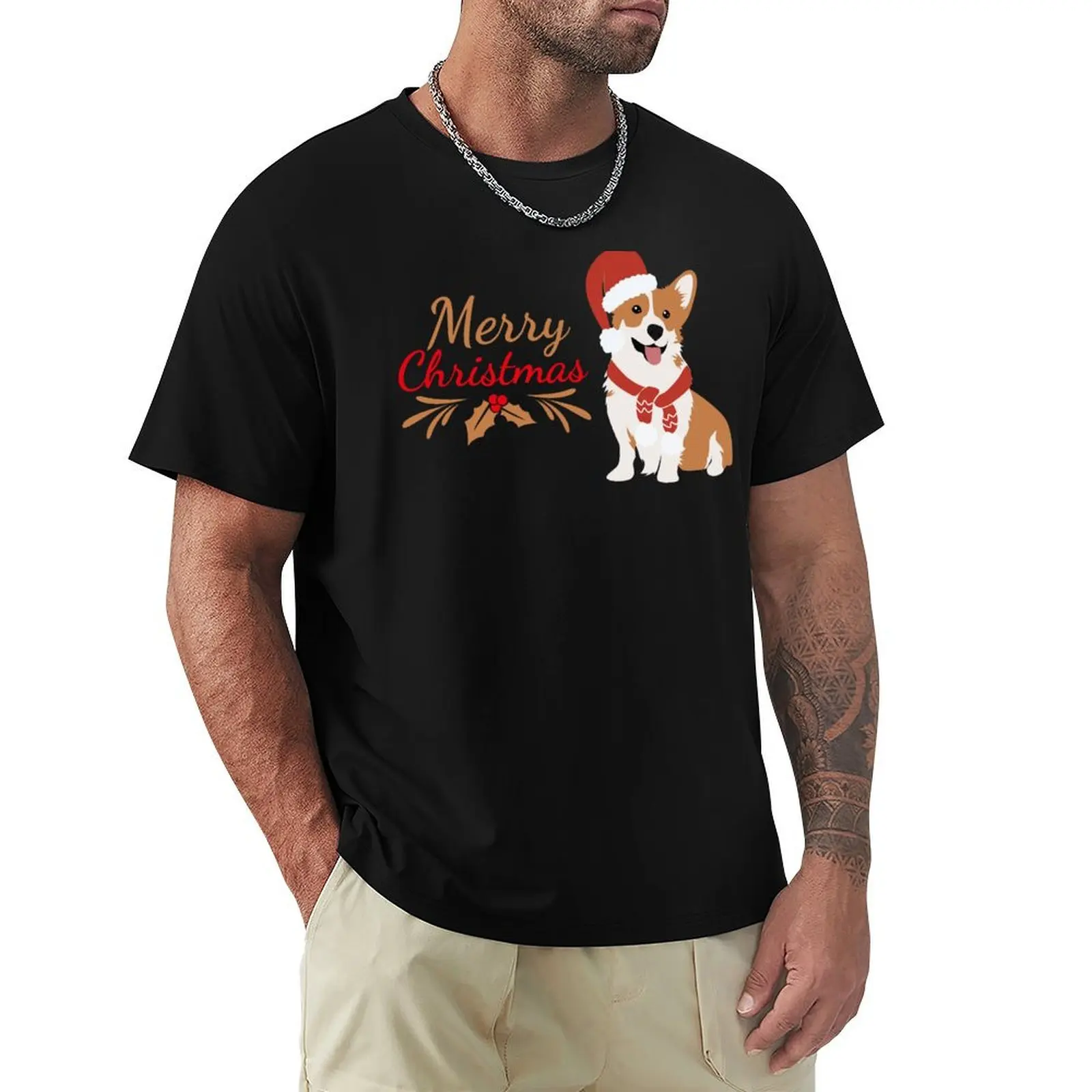 

Cheddar - Corgi Christmas T-Shirt anime stuff vintage graphic tee Aesthetic clothing vintage clothes mens t shirts pack
