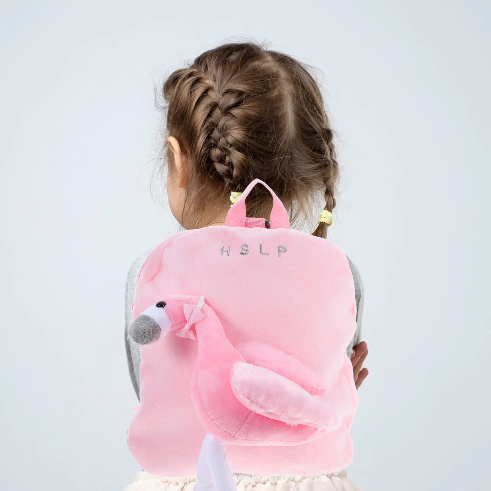 

Темно-розовый рюкзак с изображением фламинго для девочек, стильный, элегантный, высококачественный, вместительный, сумка для книг, дорожная сумка для хранения, с гладкой молнией