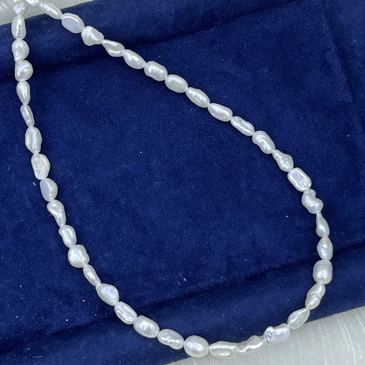 6‑7mm Natural White Baroque Fr - огляд і ціна Natural Freshwater Pearl Strand Loose Beads