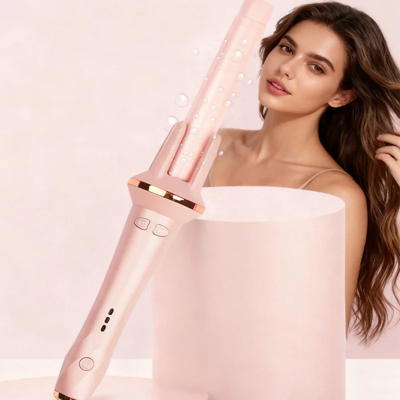 Automatic Rotating Curling Iron For Creating Natural And Long-Lasting Curling Styles, Suitable For Salon Curling.