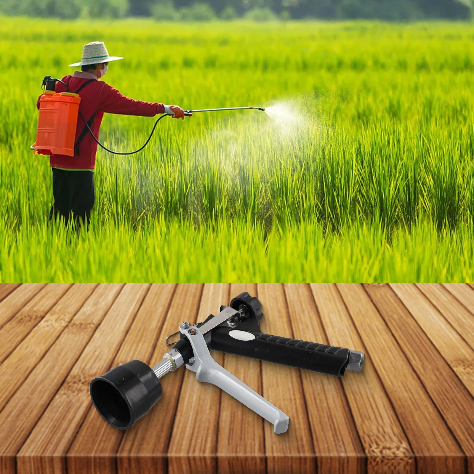 

Garden Irrigation Sprayer Adjustable Agricultural Spraygun Black High Pressure Sprayer High-quality Plastic New Practical