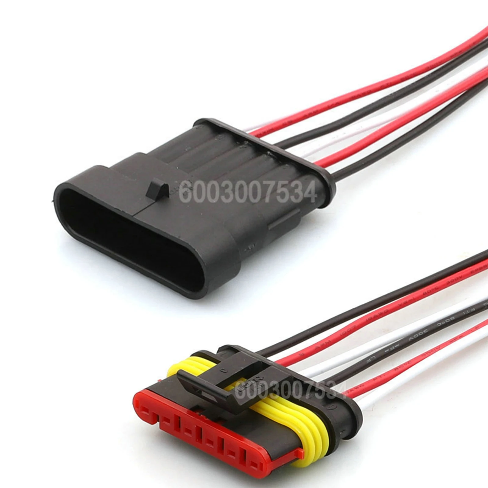 

6 pin way PA66 AMP Superseal 1.8 Male Female Connectors Motorcycle Electrical Harnesses Blind cap cover for 282090-1 282108-1