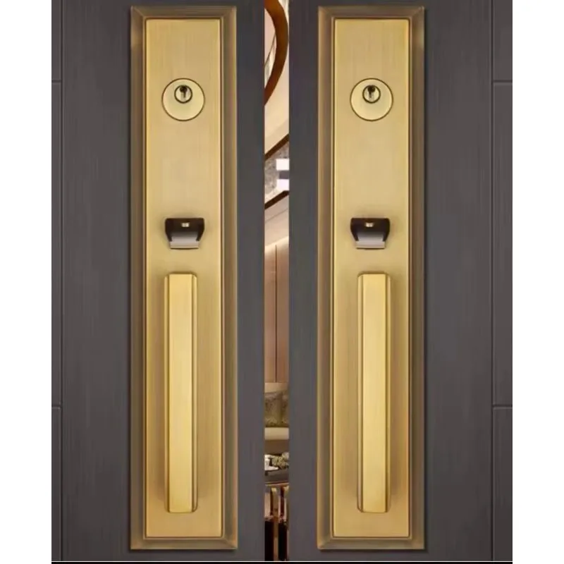American style villa handle, made of zinc alloy and brass material