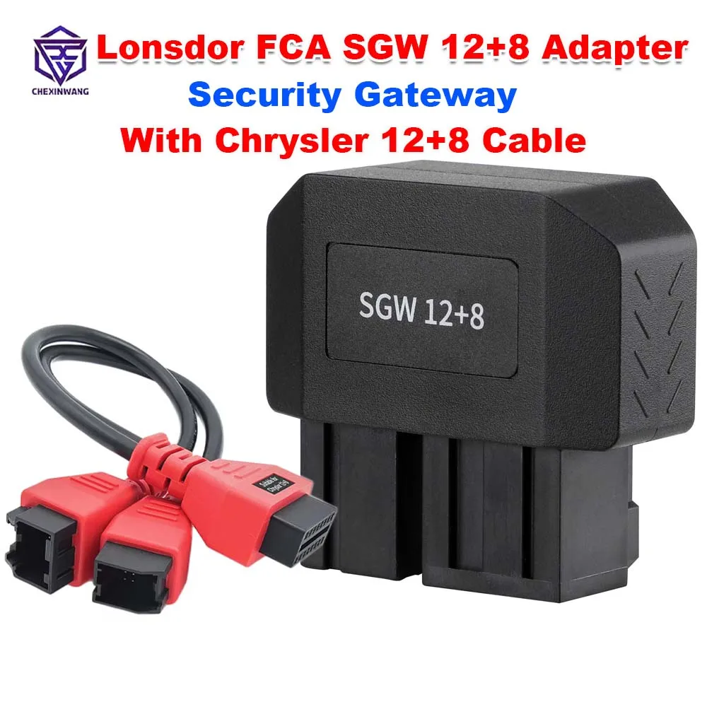 Lonsdor FCA SGW 12+8 Security Gateway Adapter with 12+8 Connector For Chrysler Programming Cable For Dodge /Jeep /RAM /FIAT