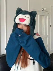 Fashion Autumn Winter Y2K Hat Lake Blue Hot Sale Women's Cap Trapper Woman Ski Hats Caps Real She Ushanka Hat