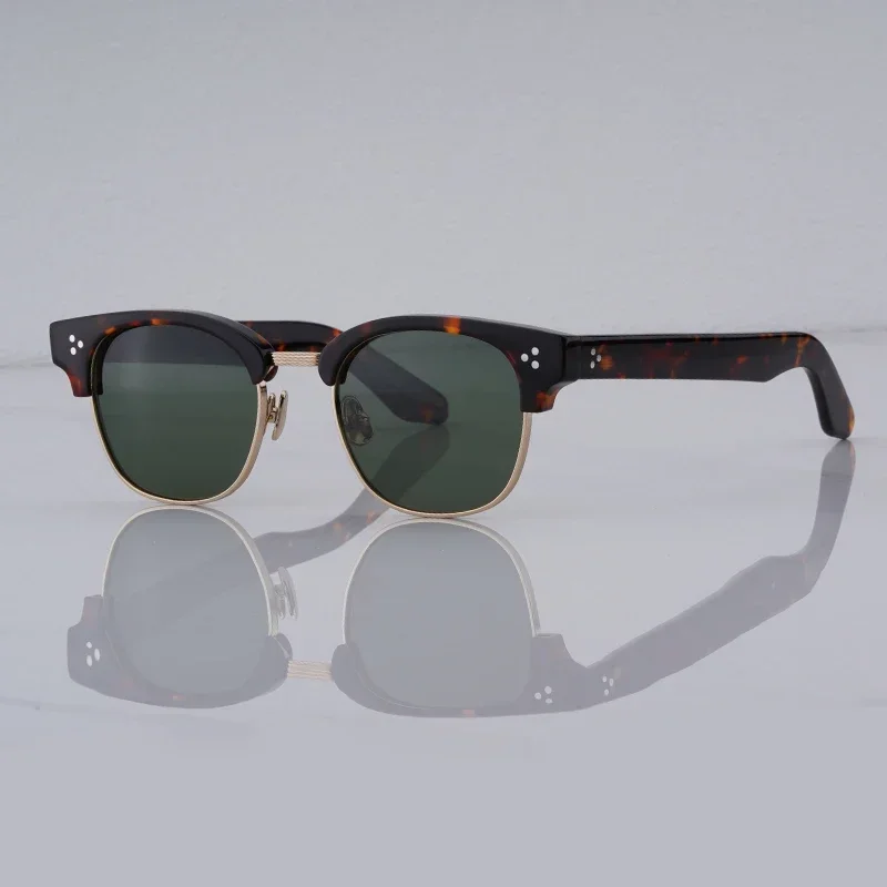 TINIF النظارات الشمسية الرجال الموضة خلات مربع مصمم العلامة التجارية الأصلية اليدوية نظارات النساء UV400 في الهواء الطلق النظارات