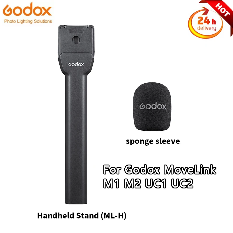 

Godox ML-H Microphone Handheld Adapter Handle Grip Bracket for Godox MoveLink M1 M2 UC1 UC2 Wireless Microphone System