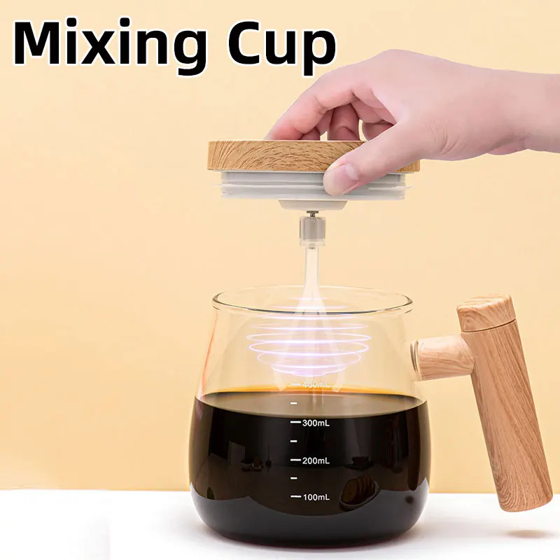 

400ml Automatic Mixing Cup,USB Rechargeable Electric Coffee Mug,Portable Waterproof Self Stirring Milk Protein Powder,Kitchen