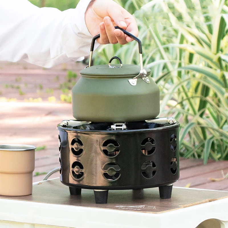 Portable Windproof Camping Stove for Outdoor Hiking Cooking Steel 7 Burner Camping Stove Portable Tourist Equipment