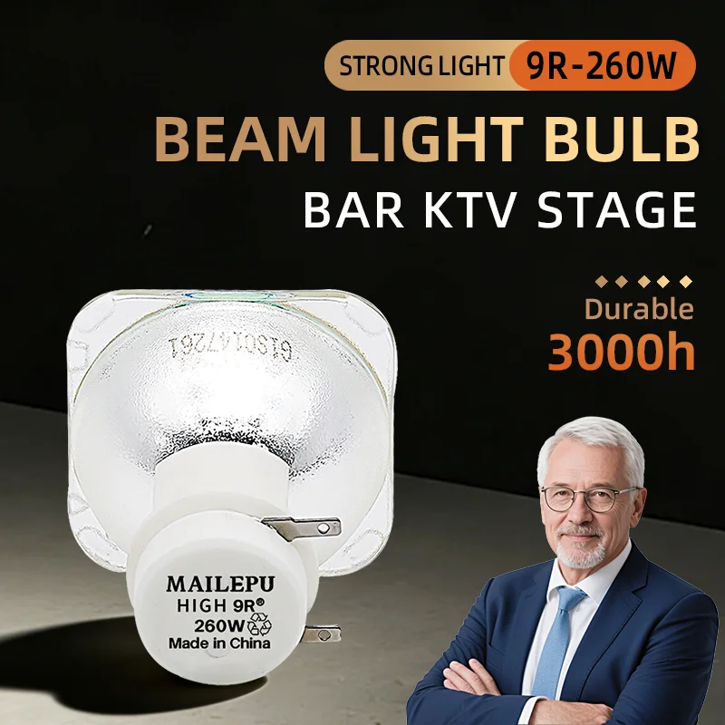 

Лампа ртутная 9R 260W для прожекторов с подвижной головкой, для студийных и сценических световых приборов