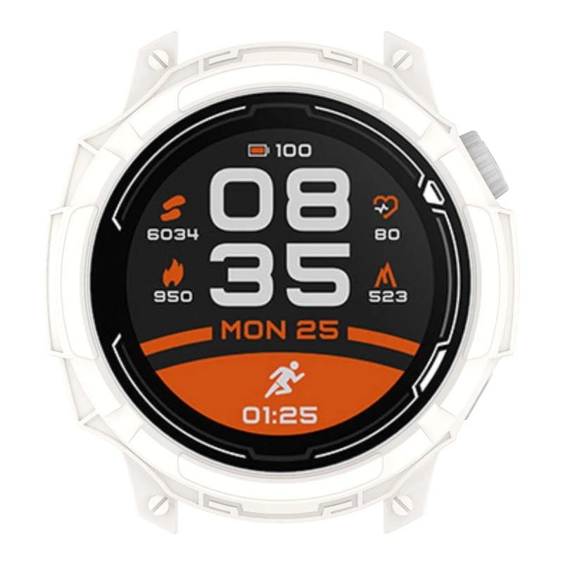 Protetor de tela caso anti-risco quadro macio tpu capa protetora para carros escudo compatível com coros ritmo 2 relógio inteligente