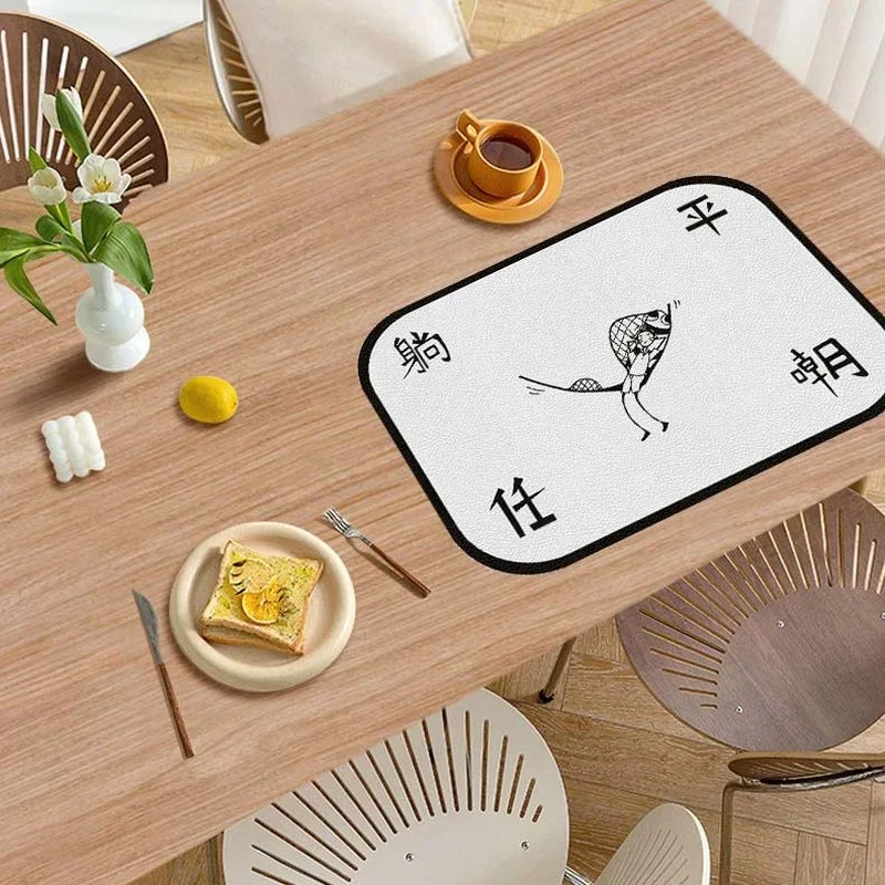 30x40cm Placemats Waterproof Oil-proof Heat Resistant Anti-scalding Table Mats Modern Household Kitchen Accessories Nordic Decor