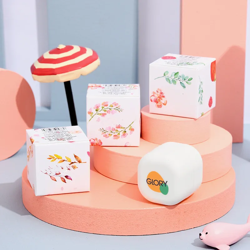 1PC Cute Mini Cube Solid Balm Mild Long Lasting Aroma Deodorant Antiperspirant Portable Case Solid Perfume Fragrances Women Men
