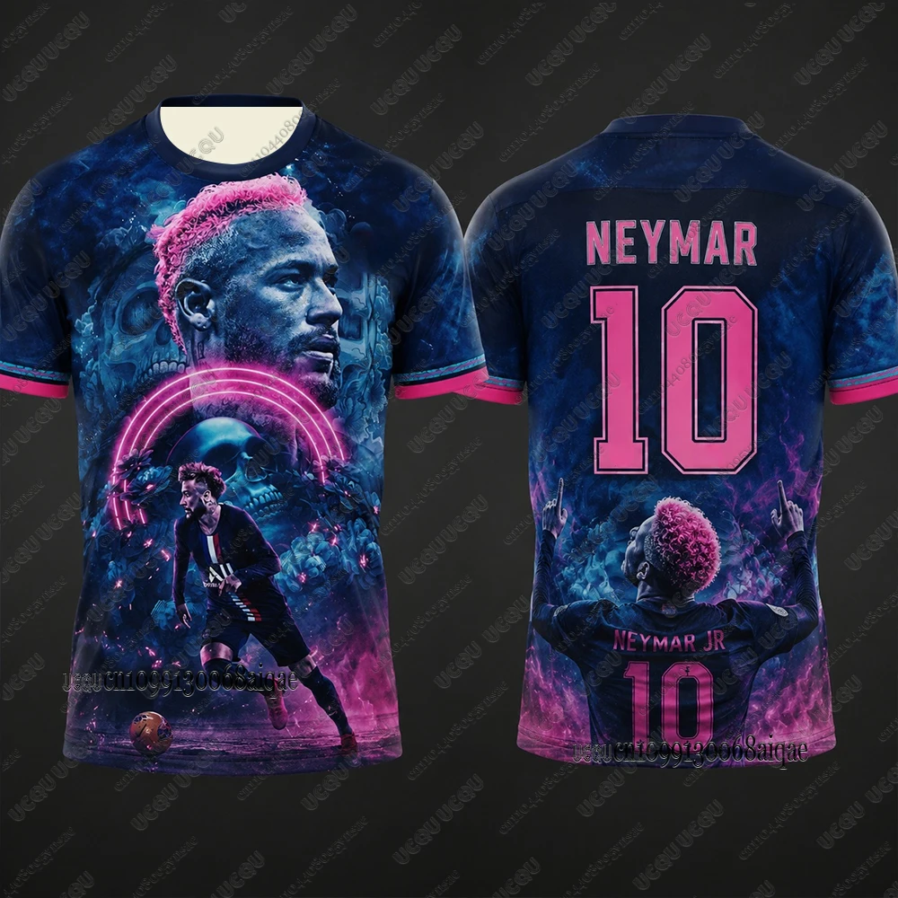 2026 Summer New Brazil Neymar Football Jerseys For Kids No.10 Oversized Breathable Sports Tees Men Women Team Trainning Uniform