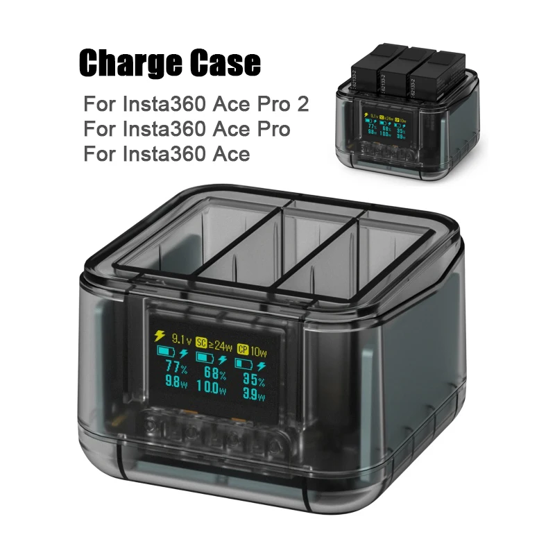 For Insta360 Ace Pro 2/Ace Pro/Ace Fast Charging Hub Battery Charger for Insta 360 Ace Pro 2 Non-original Power Accessories