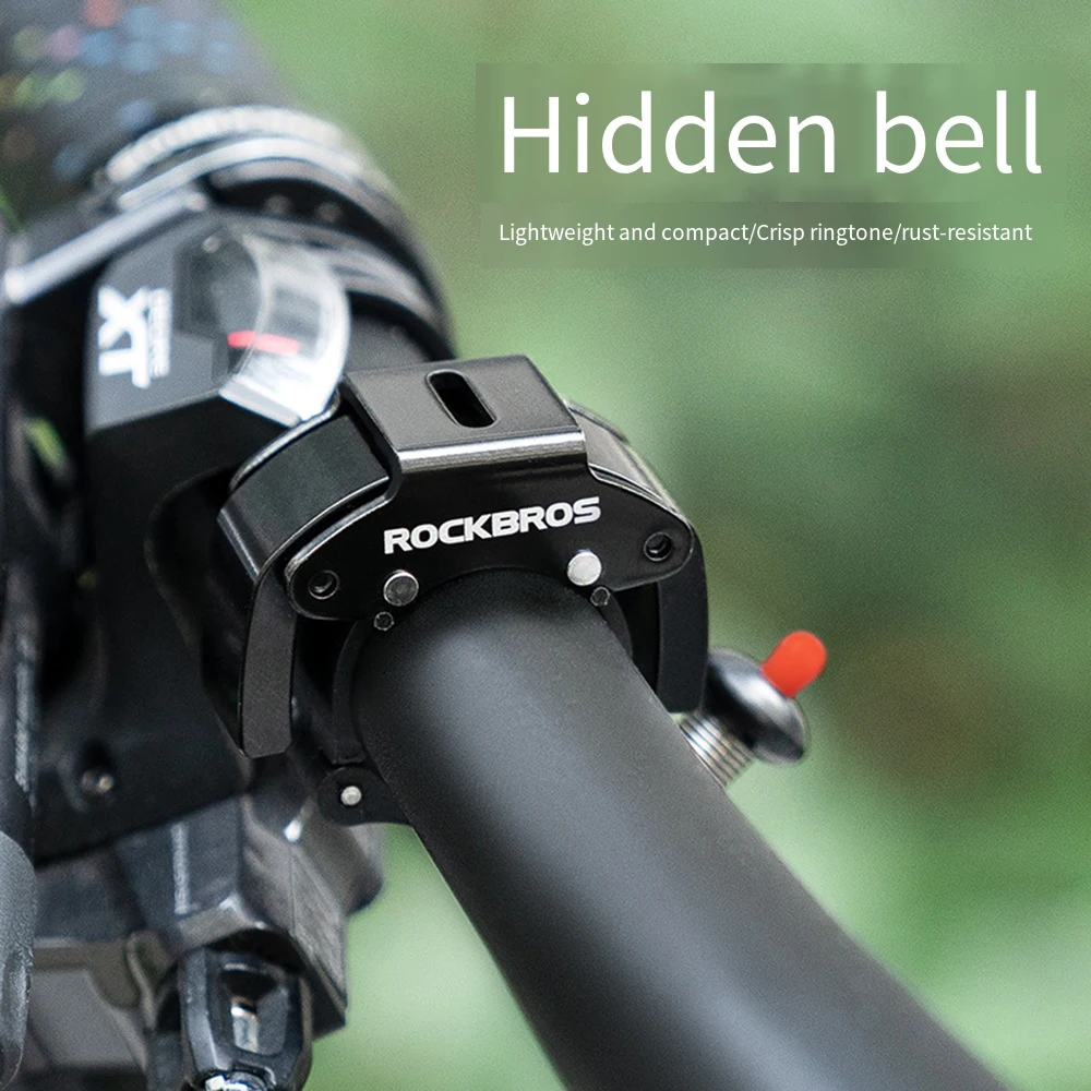 ROCKBROS Mountainbike-Klingel Rennrad C-förmige Versteckte Klingel Ultraleichtes Aluminium-Legierungs-Design Rostfrei Einfache Installation