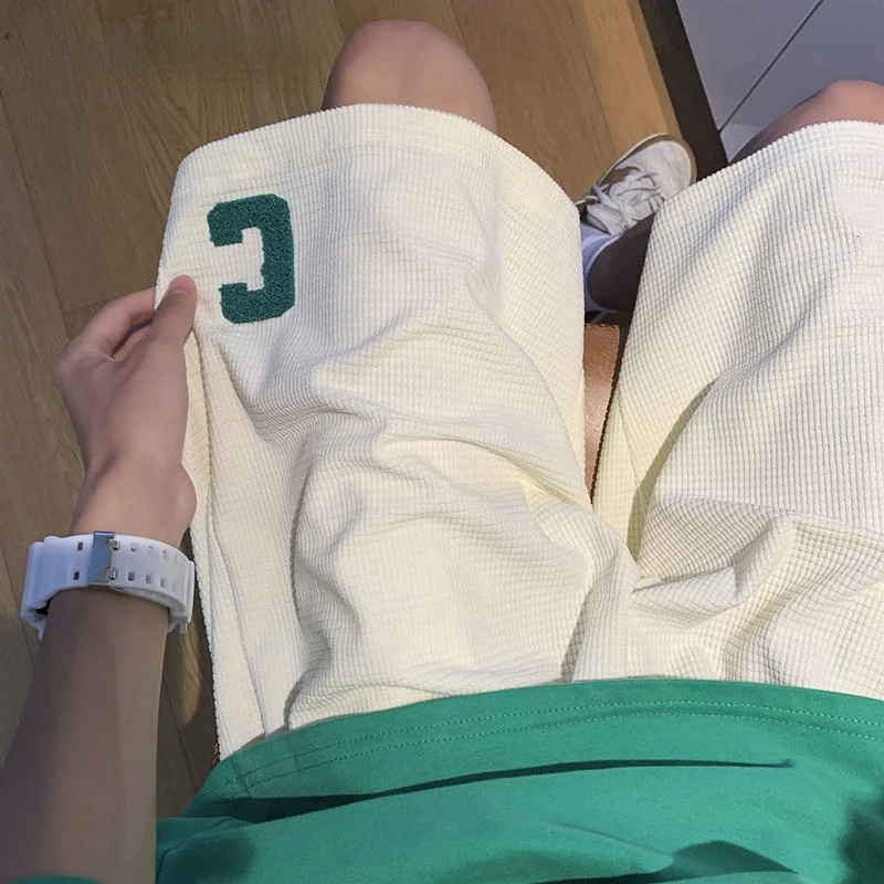 Shorts Women Leisure Letter Minimalist All-match Loose High Waist Popular Comfortable American Style Students Summer Classic New