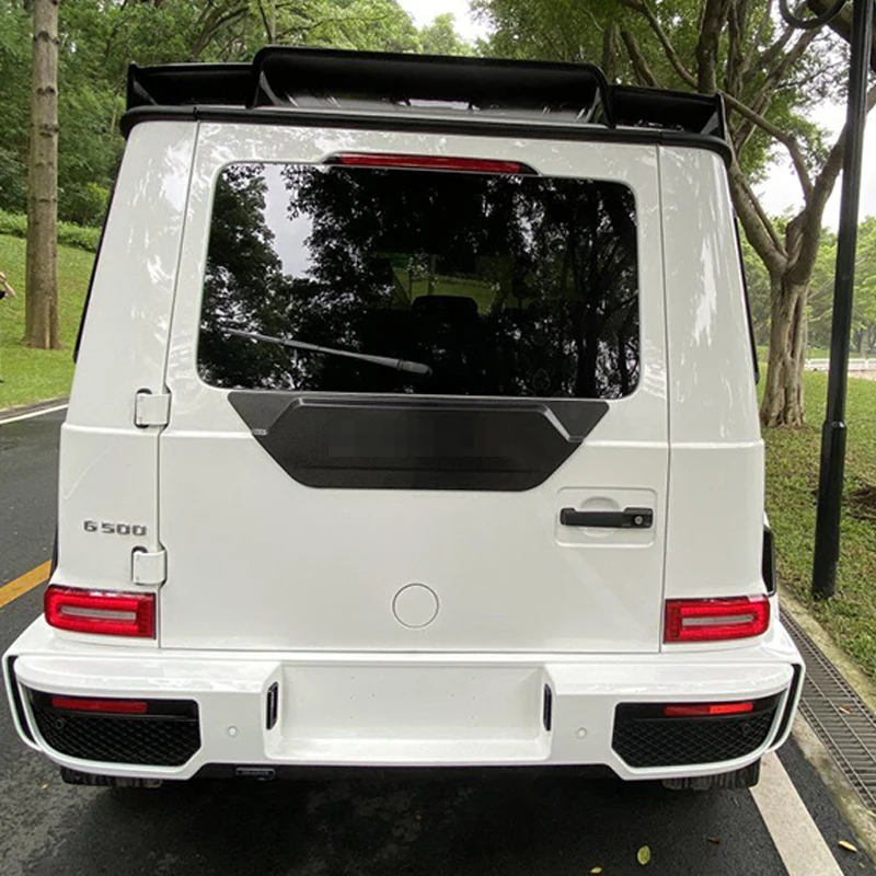 G Class W463 W464 Universal Roof Rear Wing Spoiler Dry Carbon Fiber Glossy Black High Quality Car Parts for G63 G500 G350 G400