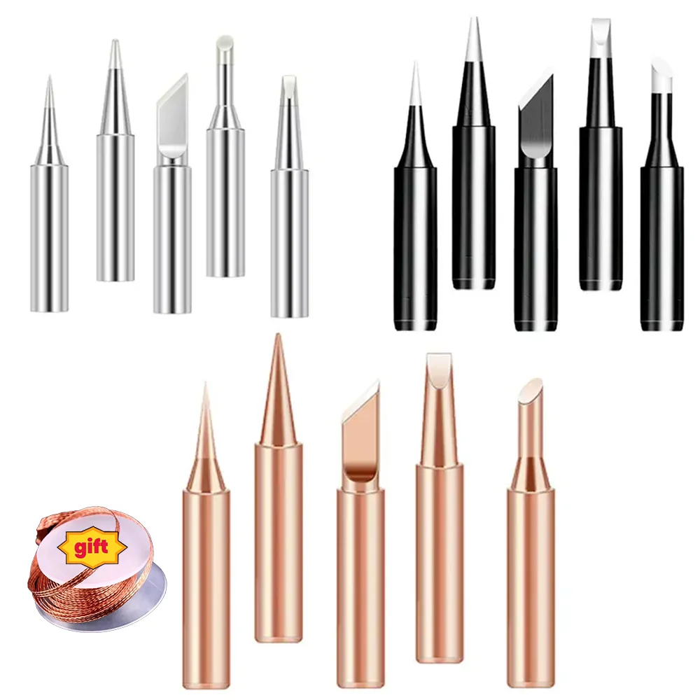 Soldering Iron 5PCS/lot I/K/B/3C/2.4D Universal 936 937 938 For Soldering Station Solder Iron Welding Tip Head Top Sting