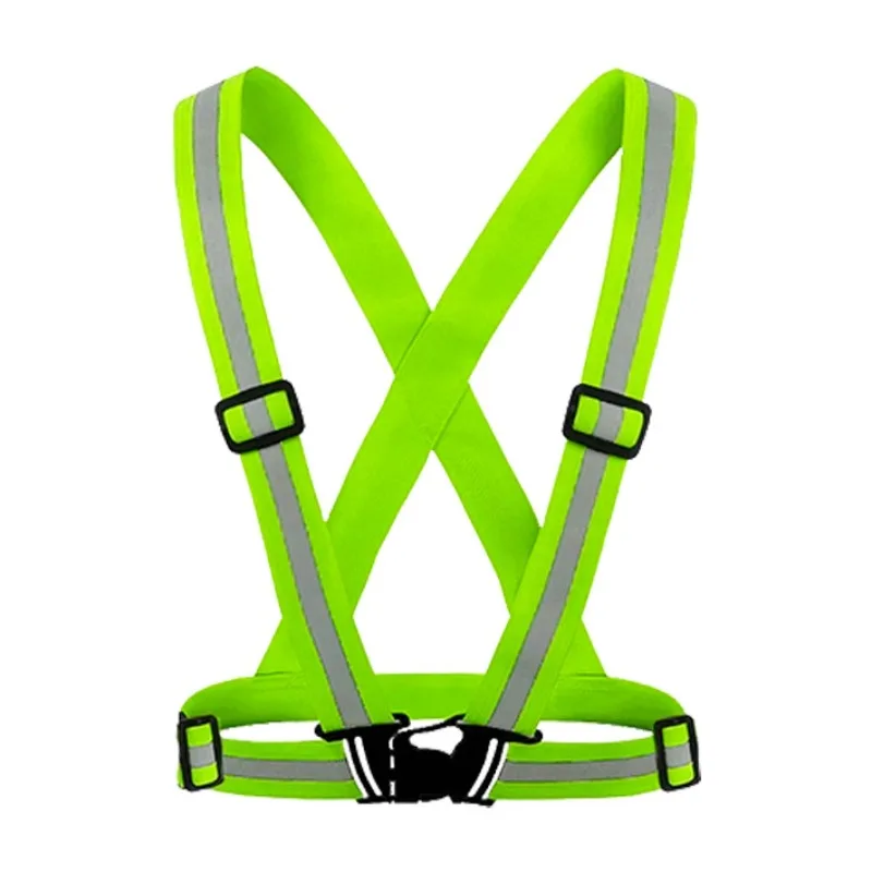 High‑Visibility Reflective Safety Vest Adjustable Strap Design for Outdoor Jogging Cycling Walking Horseback‑Riding Accessory
