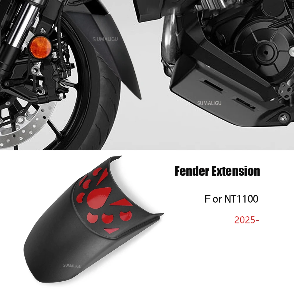 

For Honda NT 1100 NT1100 2025 New Motorcycle Accessories Front Fender Extender Mudguard Extension Splash Guard