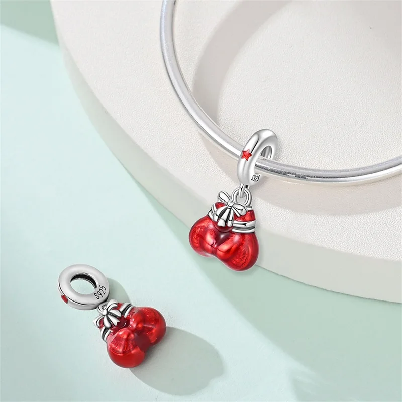 new in 925 Sterling Silver Football Baseball Dumbbell Badminton Charms Beads Fit Qikaola Original Bracelet Fine DIY Jewelry Gift