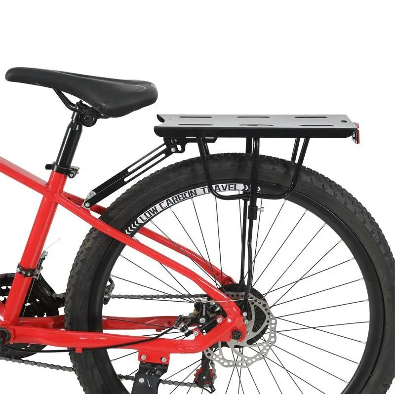 Bicycle Rear Rack Aluminum Alloy Universal Mountain Bike Cargo Luggage Carrier Quick Release Black Cycling Accessories