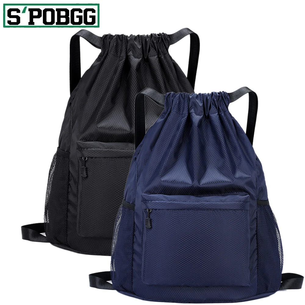

Drawstring Backpack for Women,Waterproof Drawstring Gym Bag for Men,Small Cinch Sack for Basketball,Pull String Sport Bag