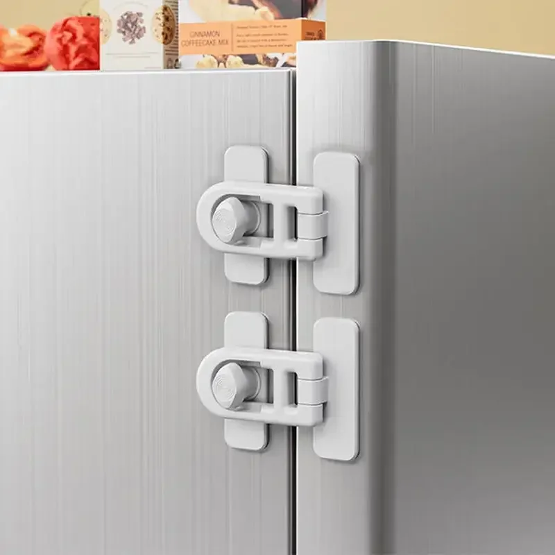 

Cabinet Drawer Lock Refrigerator Door Latch Durable Plastic Baby Safety Lock Multifunction Kids Security Protection Useful
