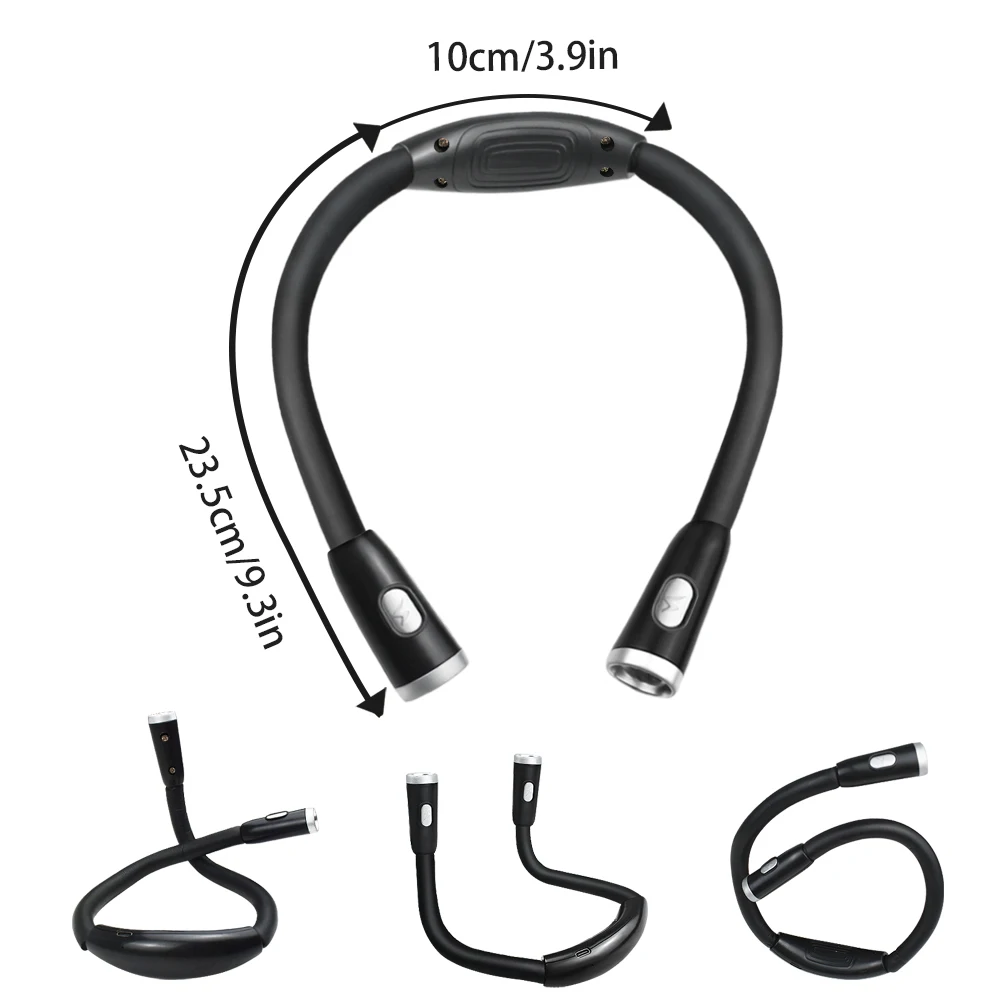 Portable Hanging Neck Lamp Student Eye Protection LED Button Reading Lamp USB Charging Lamp Outdoor Lighting Night Light