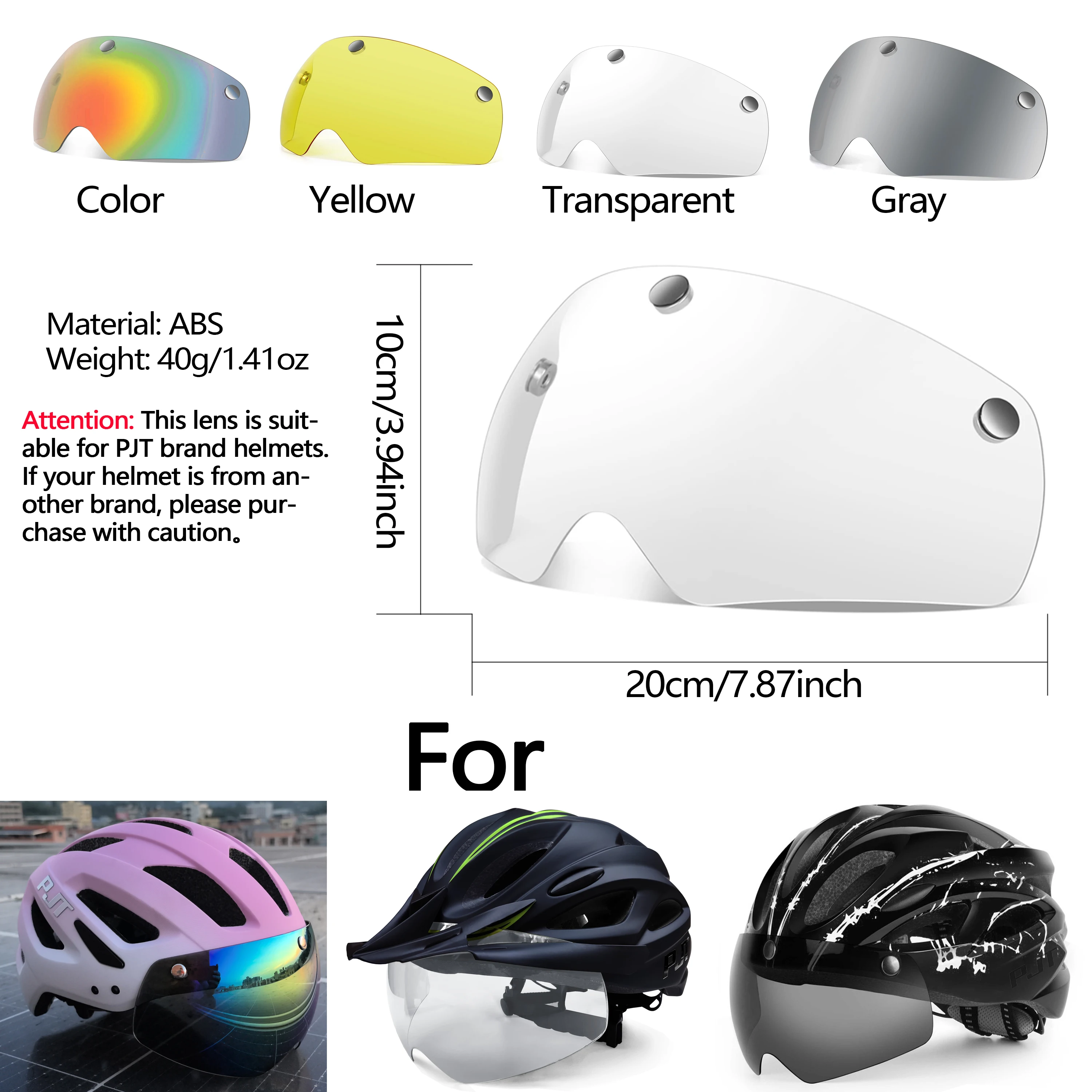 PJT Helmet Glasses Casco Ciclismo Lens Helmet Road Cycling Helmet Len Goggles Bike Helmet Goggles Accessories Goggles Lens Only