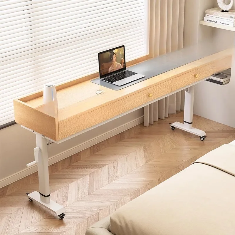 Cross bed table removable, lift table computer table