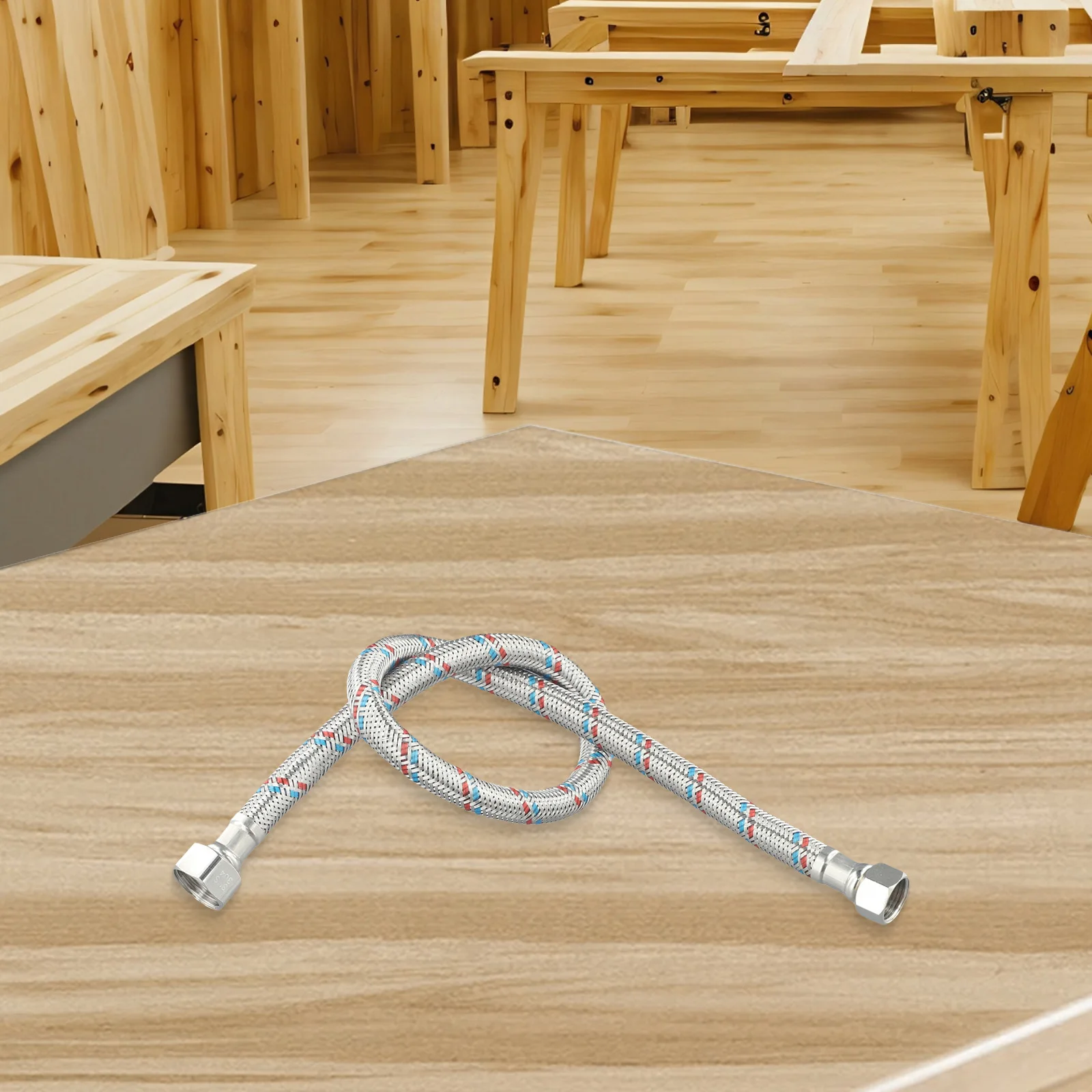 Bathroom Plumbing Kitchen Plumbing Mixer Faucet Hose Explosion-proof Hose Nylon Wire Tensile Strength 1600N 304 Stainless Steel