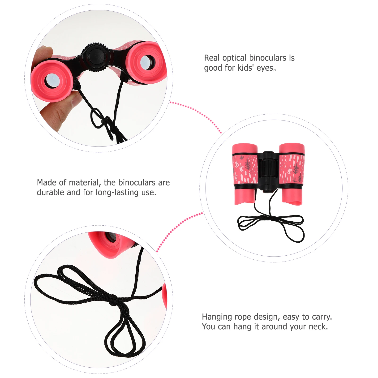 

Printed For Kids High Resolution Durable Rubber Coated Telescope Portable Children Bird Watching Hiking Star Gazing