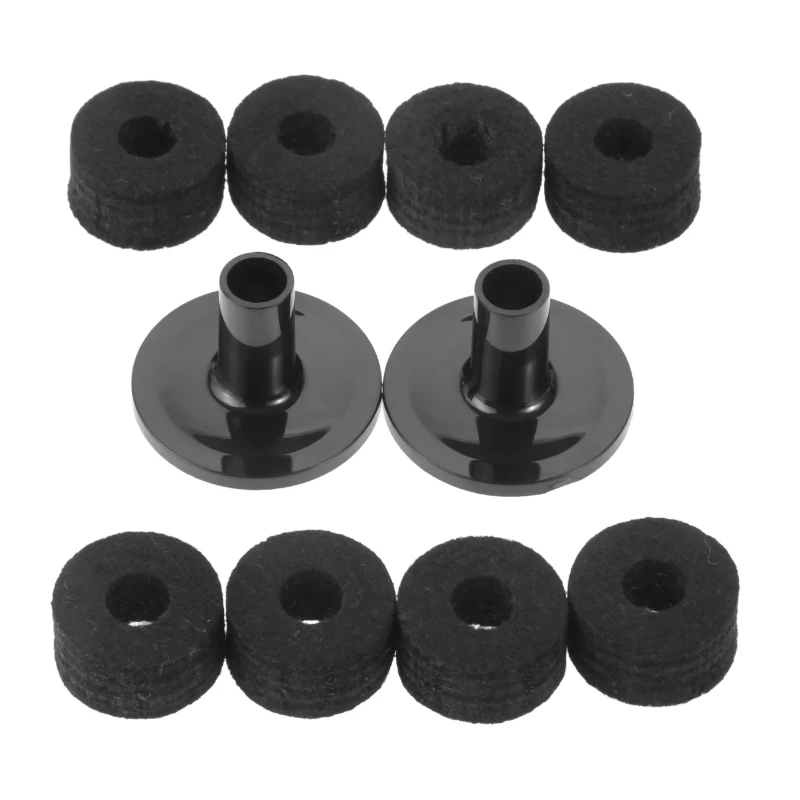 8 Pcs Cymbal Stand Felt Washer Plastic Drum Long Cymbal Sleeves Drum Cymbal Support Musical Instruments Accessory